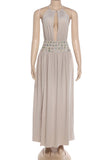 Halter Neck Evening Maxi Dress