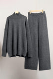 Cozy Turtleneck Knit Pants Set