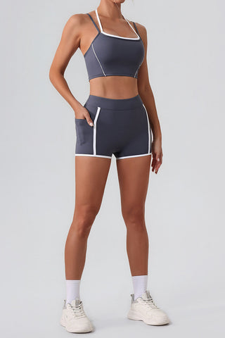 Strappy Cropped Tank Top