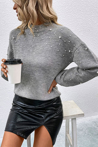 Pearl-Embellished Sweater