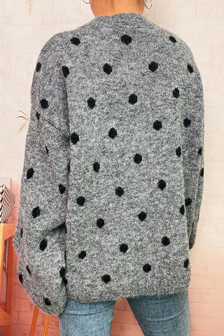 Polka Dot Knit Sweater