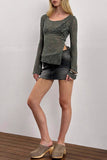 Lace Long-Sleeve Blouse