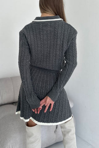 Knit Sweater and Skirt Set