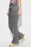 Wide-Leg Straight Jeans