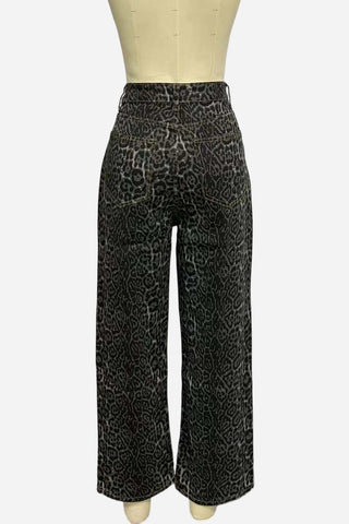 Relaxed Fit Printed Straight Jeans