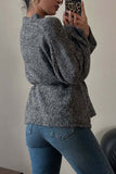 Open-Front Belted Cardigan