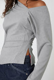 Asymmetric Long Sleeve T-Shirt