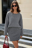 Cozy Knit Skirt Set