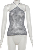 Chainmail Halter Tank Top
