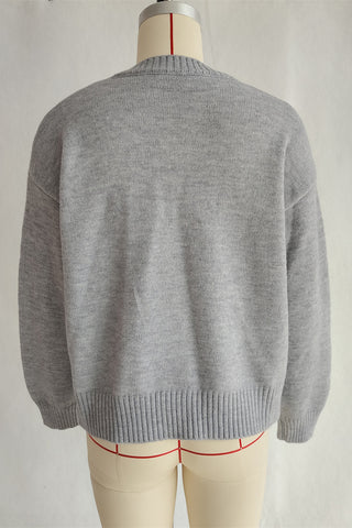 Playful Tomato Pattern Sweater