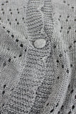 Button-Front Textured Cardigan