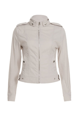 Zip-Front Casual Jacket