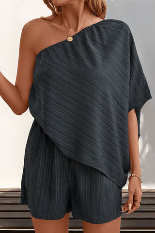 One-Shoulder Casual Romper
