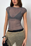Lace Overlay T-Shirt