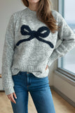 Bow-Pattern Sweater