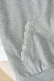 Bow Accent Hoodie Sweatshirt