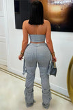 Chic Wrap-Detail Casual Pants