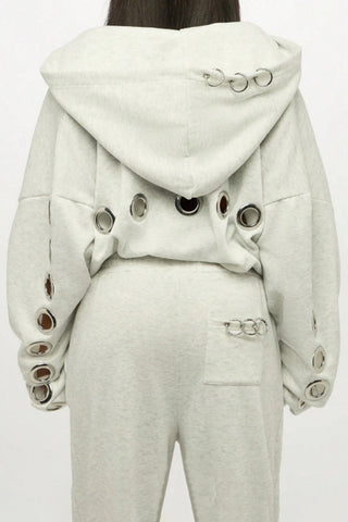 Eyelet-Detail Two-Piece Set