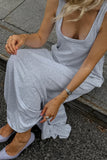 Sleeveless Casual Maxi Dress