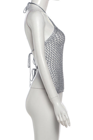 Chainmail Halter Tank Top