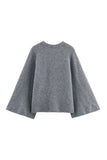 Asymmetrical Tie-Front Cape Jacket