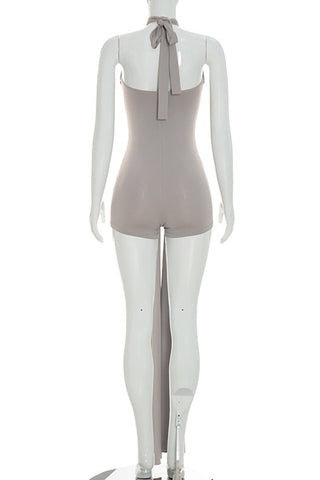 Halter Neck Wrap Romper