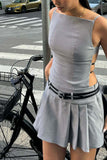 Sleeveless Flare Casual Dress