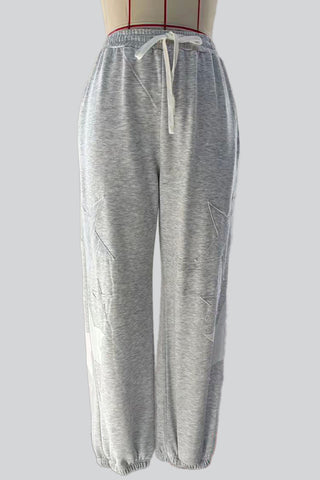 Star-Embellished Casual Pants