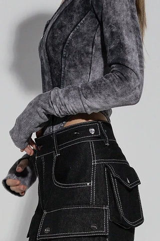 Sleek Long Sleeve Bodysuit with Zip Detail