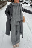 Cable Knit Sweater and Pants Set