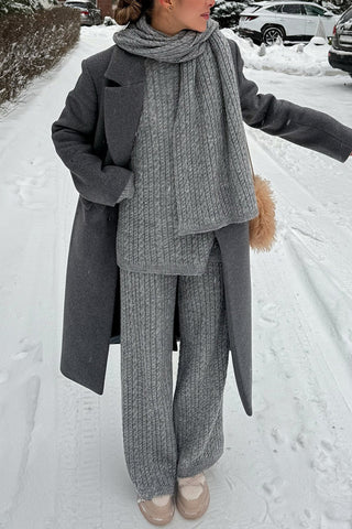 Cable Knit Sweater and Pants Set