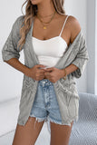Open-Front Knit Cardigan