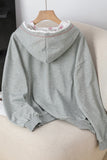 Bow Accent Hoodie Sweatshirt