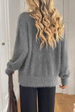 Cozy Button-Front Fuzzy Cardigan
