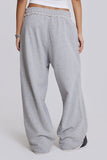 Relaxed Fit Elastic Waist Casual Pants