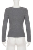 Twist Detail Long Sleeve Blouse