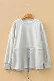 Drawstring Waist Sweatshirt