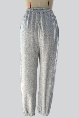 Star-Embellished Casual Pants