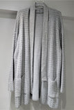 Embellished Open-Front Knit Cardigan