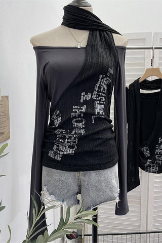 Asymmetrical Layered T-Shirt