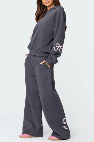 Relaxed Fit Hoodie and Pants Set