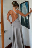 Draped One-Shoulder Casual Dress