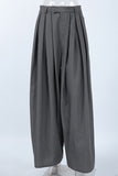 Pleated Wide-Leg Casual Pants