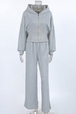 Hooded Zip-Up Pants Set