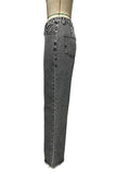 Wide-Leg Straight Jeans