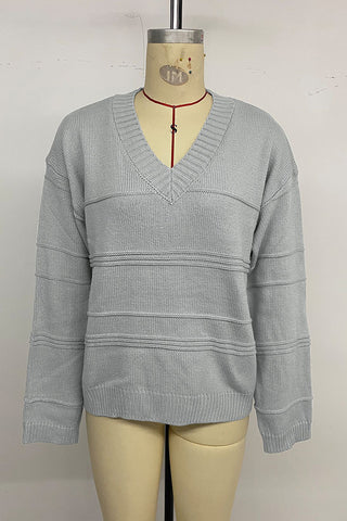 Casual V-Neck Sweater