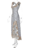 Ruffled Paisley Casual Dress