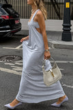 Sleeveless Casual Maxi Dress