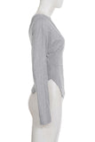 Asymmetric Long Sleeve T-Shirt