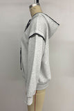 Casual Pullover Hoodie with Drawstring